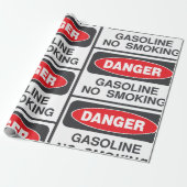 Cadeau Danger Essence Non-Fumeurs Papier d'emballage des  (Déroulé)