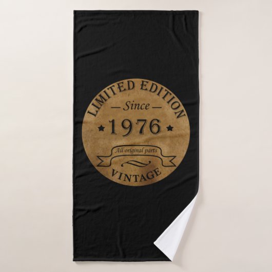 Cadeau d'anniversaire 50 ans millésime 1976 (Serviette de bain)