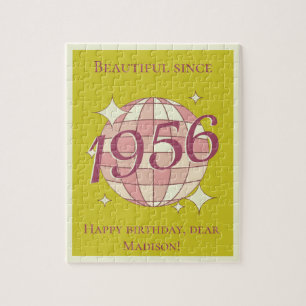 Cadeau d'anniversaire 70 ans né en 1956 puzzle