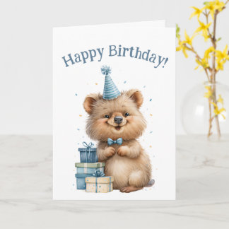Cadeau d'anniversaire Carte de vœux Mignon Quokka