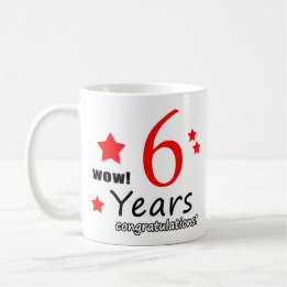 Cadeau d'anniversaire de 6 ans - Mug de café du 6e
