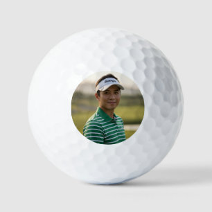 Cadeau d'anniversaire de balle de golf avec photo