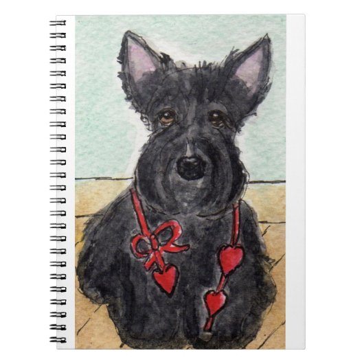 CADEAU D'ANNIVERSAIRE DE CARNET DE TERRIER (Devant)
