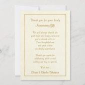 Cadeau d'anniversaire de Merci cinquantième - (Dos)