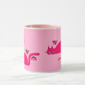 CADEAU D'ANNIVERSAIRE MUG CHAT ROSE (Centre)