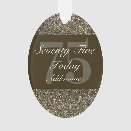 Cadeau d'anniversaire personnalisé spécial 75e (devant)