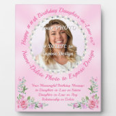 Cadeau d'anniversaire pour belle-fille, Plaque pho (Devant)