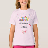 Cadeau d'anniversaire pour les filles - T-shirt gr (Devant)