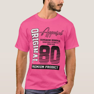 Cadeau d'anniversaire vintage 1980 T-shirt rétro f
