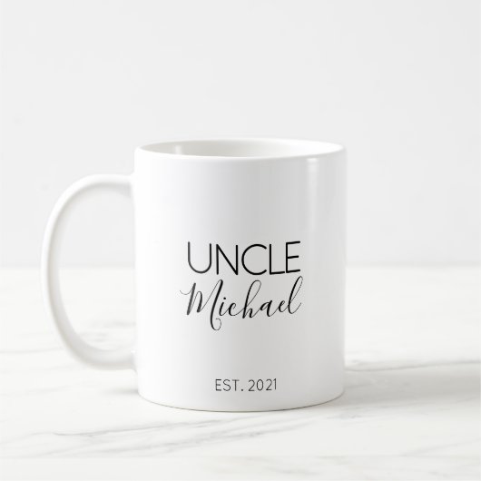 Cadeau d'annonce de grossesse Tasse à café avec no (Gauche)
