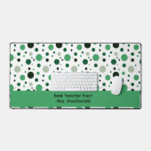 Cadeau d'appréciation de professeur à pois verts (Clavier et souris)