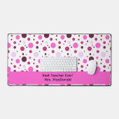 Cadeau d'appréciation d'enseignant à pois rose (Clavier et souris)