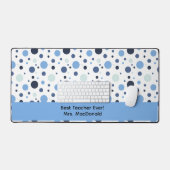 Cadeau d'appréciation pour enseignant à pois bleus (Clavier et souris)