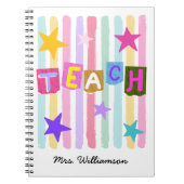 Cadeau d'appréciation pour l'enseignant Cahier per (Devant)
