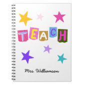 Cadeau d'appréciation pour l'enseignant Cahier per (Devant)