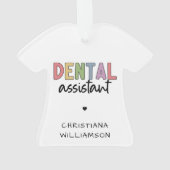 Cadeau d'assistante dentaire avec nom personnalisé (dos)