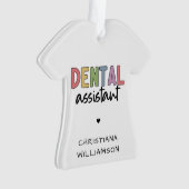 Cadeau d'assistante dentaire avec nom personnalisé (devant)