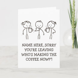 Cadeau d'au revoir au travail carte pour amateur d