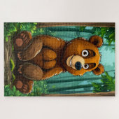 🧸 Cadeau d'aventure de puzzle de l'ours de la for (Horizontal)
