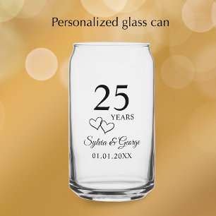 Cadeau de 25e anniversaire de mariage en forme de 