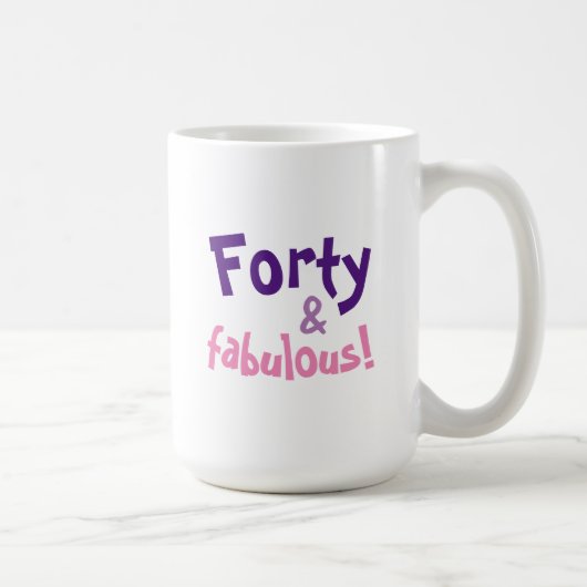 Cadeau de 40e anniversaire pour femmes Tasse à caf (Droite)