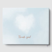 Cadeau de Baby Shower Bleu Céleste Cloud 9 (Verso)