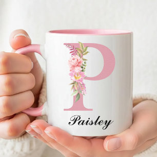 Cadeau de Baby Shower Tasse de Roses Fleurales Per
