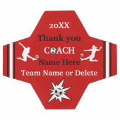 Cadeau de balle de football personnalisé rouge, bl (Plat)