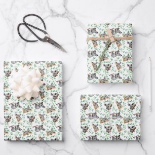 Cadeau de bébé ours koala mignon feuilles d'eucaly