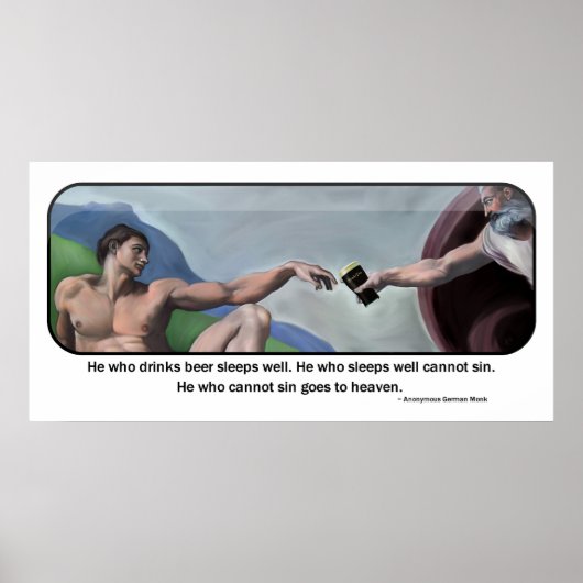 Cadeau de bière - Poster (Devant)