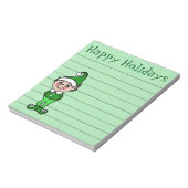 Cadeau de bloc-notes de courses de lutin de Noël (Tourné)