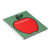 Cadeau de bloc-notes en forme de pomme pour enseig (Incliné)