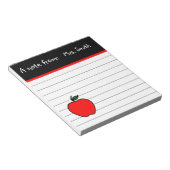 Cadeau de bloc-notes personnalisé pour enseignant (Incliné)