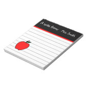 Cadeau de bloc-notes personnalisé pour enseignant (Tourné)
