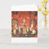 Cadeau de bonjour Médiéval de réflexion Carte de v (Fleur jaune)