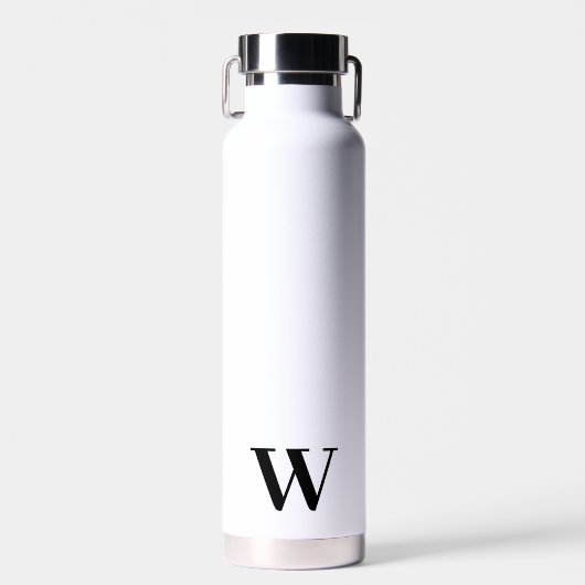 Cadeau de bouteille d'eau blanche de mariage minim (Avant)