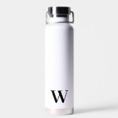 Cadeau de bouteille d'eau blanche de mariage minim (Arrière)