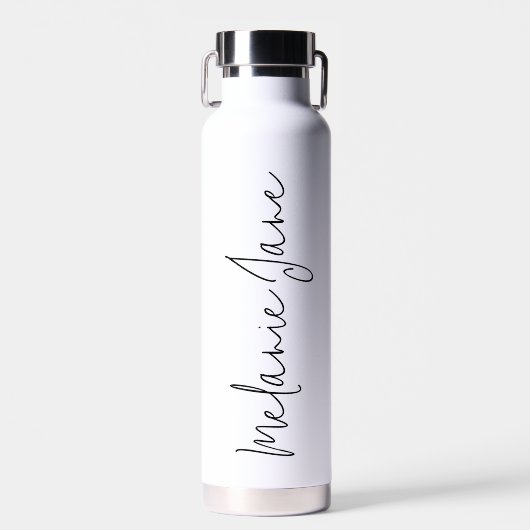 Cadeau de bouteille d'eau de mariage blanc avec éc (Avant)