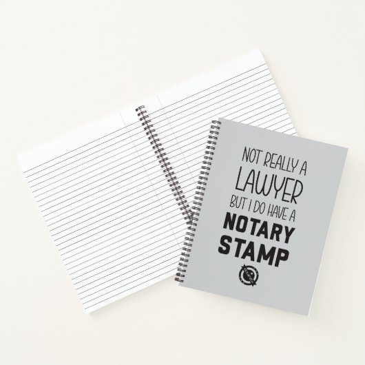 Cadeau de cahier de notaire public pas avocat (Intérieur)