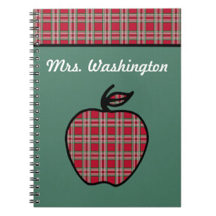 Cadeau de cahier de pomme personnalisé pour l'ense