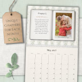 Cadeau de calendrier de conte de fées floral vinta