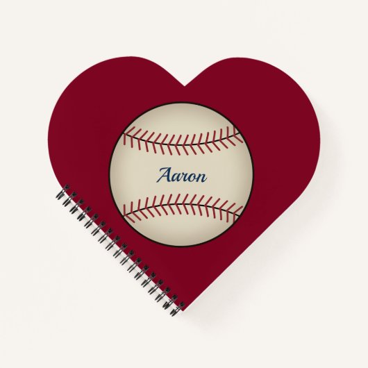 Cadeau de Carnet de baseball personnalisé (Devant)
