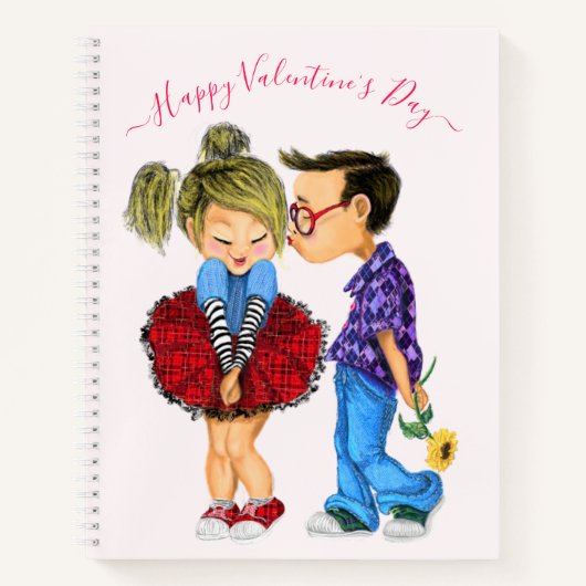 Cadeau de Carnet de la Saint Valentin avec couple (Devant)