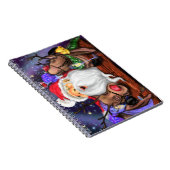 Cadeau de Carnet de Noël Père Noël et Reindeers -  (Côté Droit)