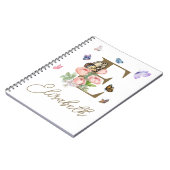 Cadeau de Carnet de papillon initial personnalisé (Côté gauche)