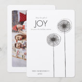 Cadeau de carte photo de vacances de famille de (Devant / Derrière)