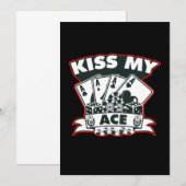 Cadeau de cartes de casino de joueur de poker As d (Devant / Derrière)