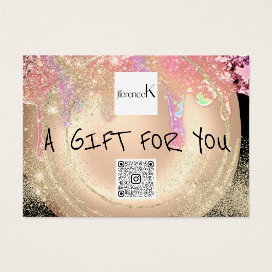 Cadeau de certificat clous de maquillage Gold Déch (Devant)