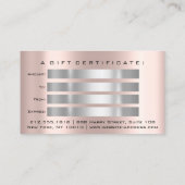 Cadeau de certificat clous maquillage Eyelash Rose (Dos)