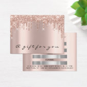 Cadeau de certificat gouttes de maquillage gris br (Bureau)